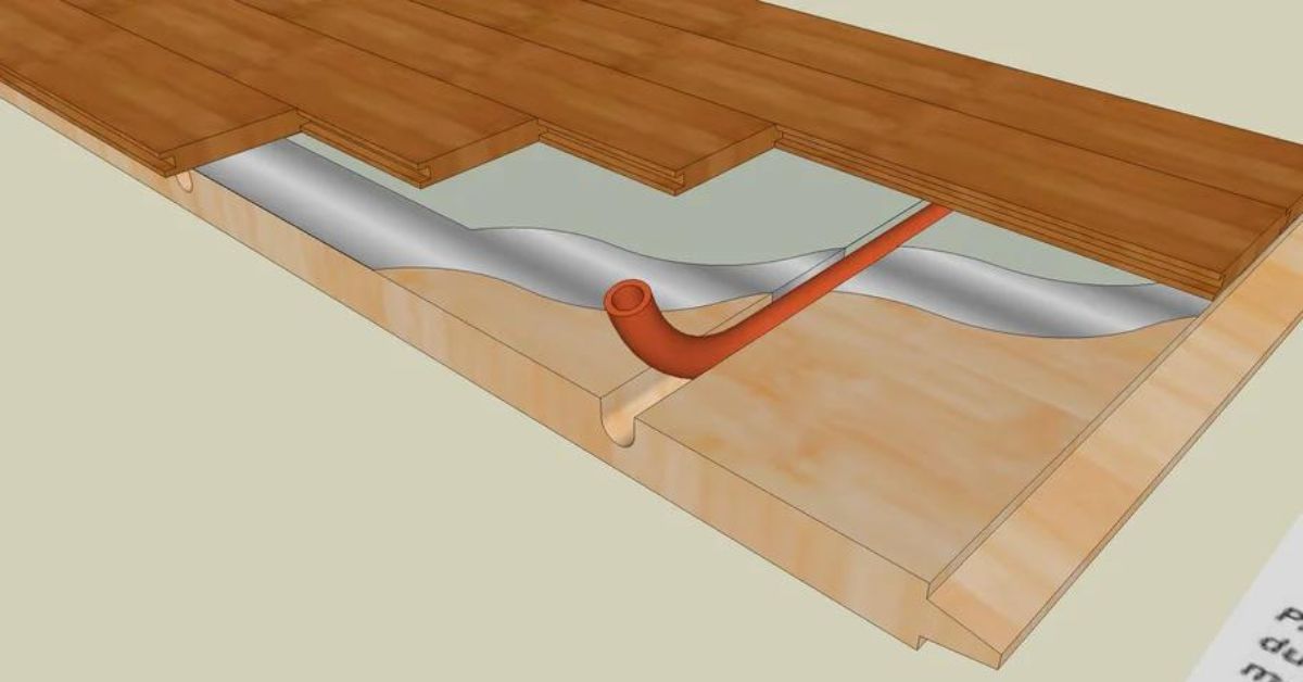 hardwood floor over radiant heat diagram