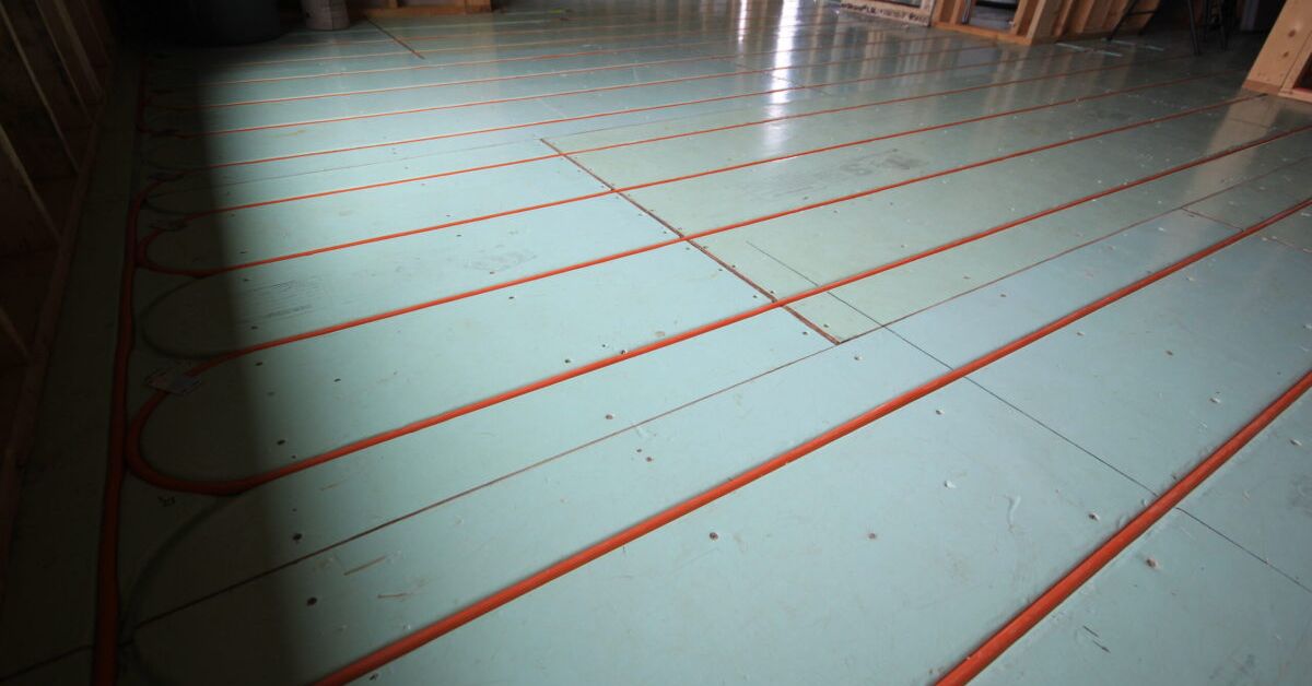 types of radiant heat flooring