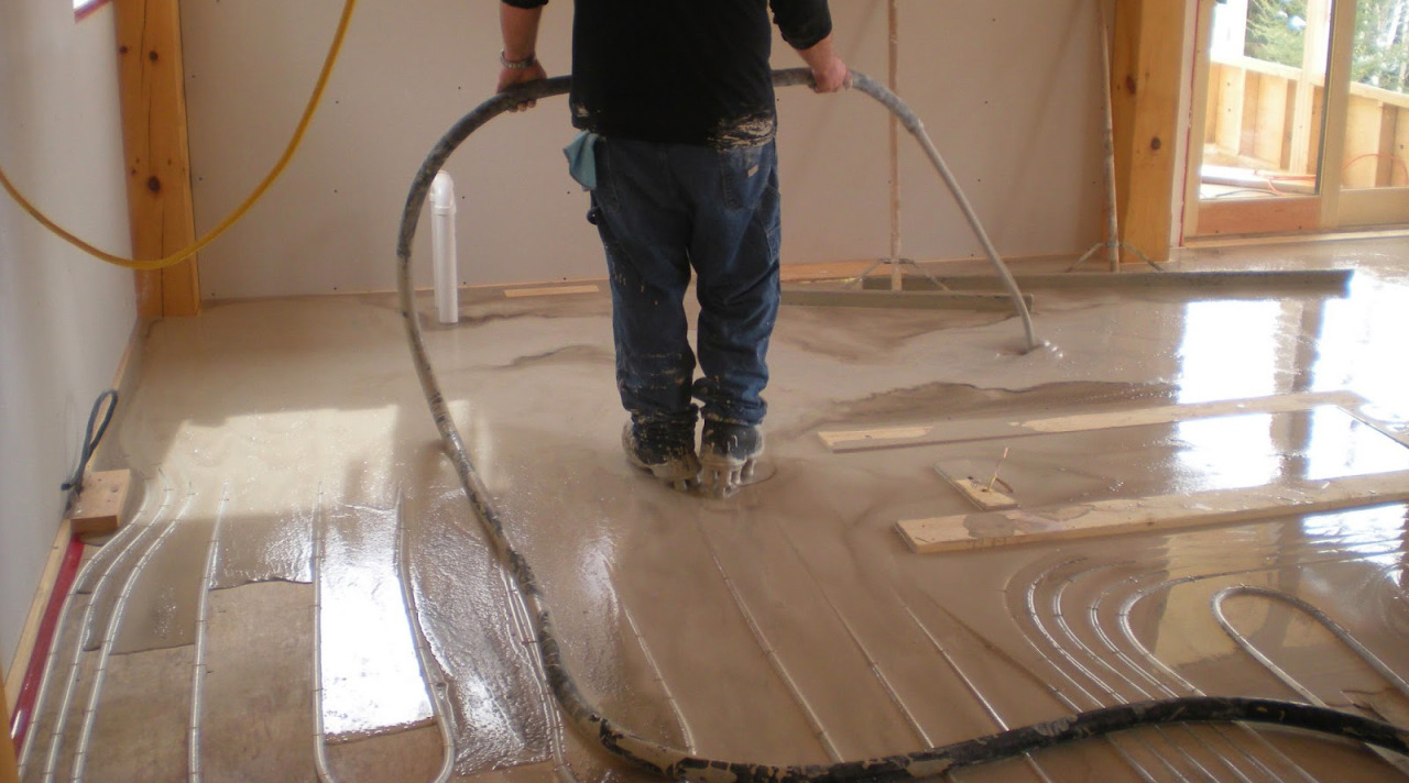 Gypsum concrete slab