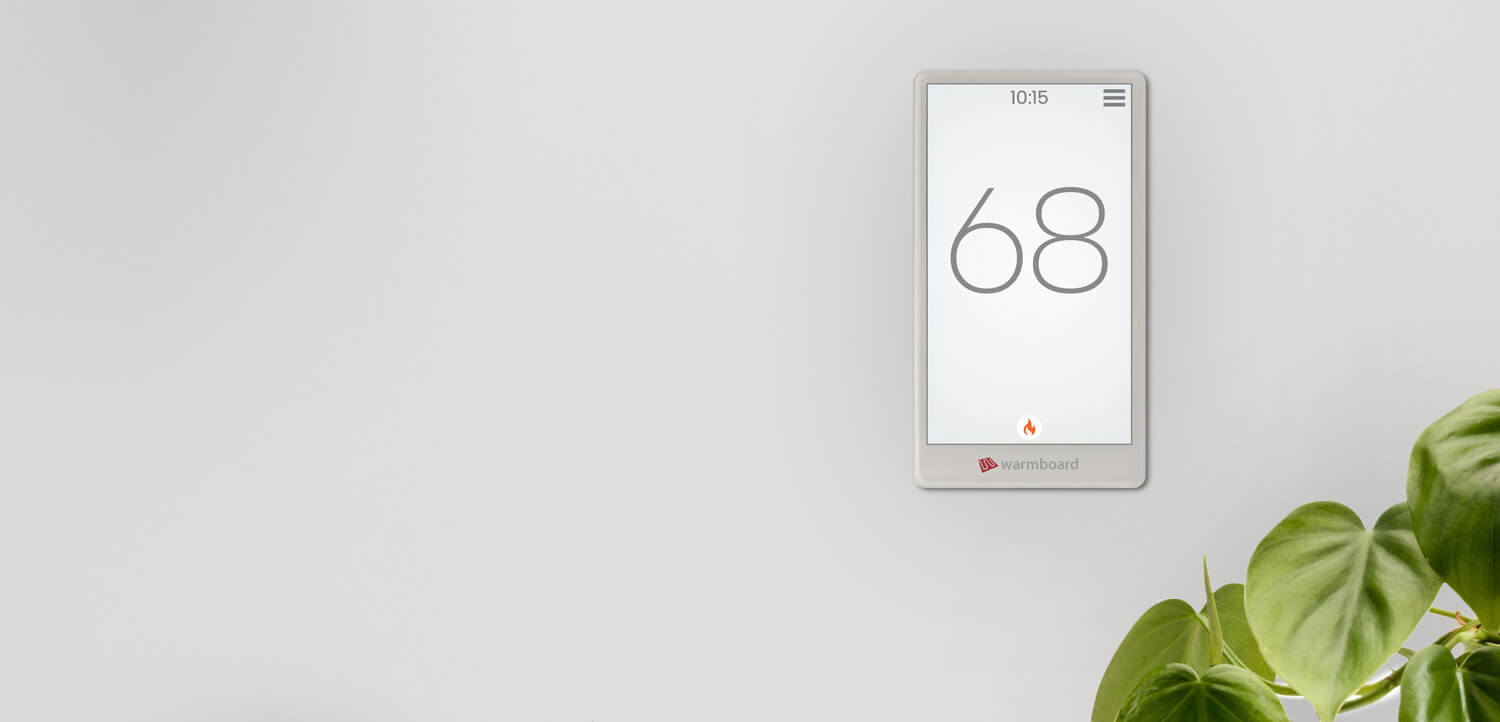 Warmboard touch-screen Thermostat