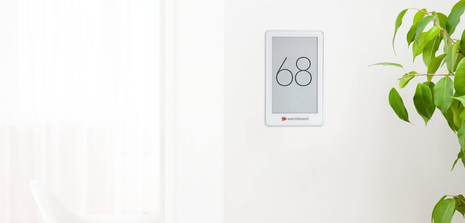 Warmboard touch-screen thermostats