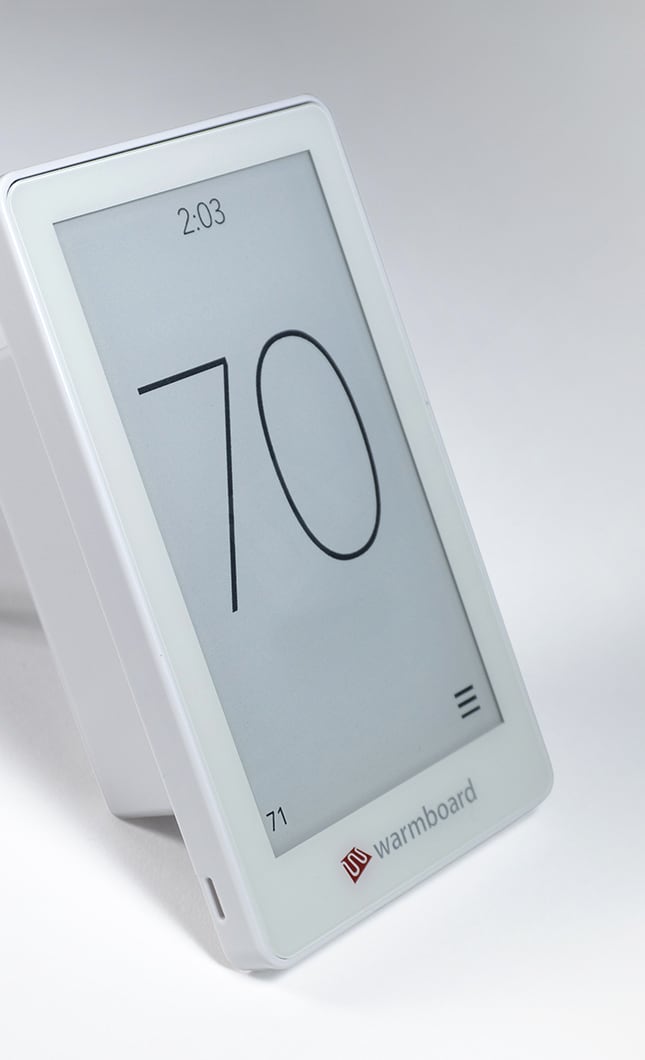 Warmboard thermostat