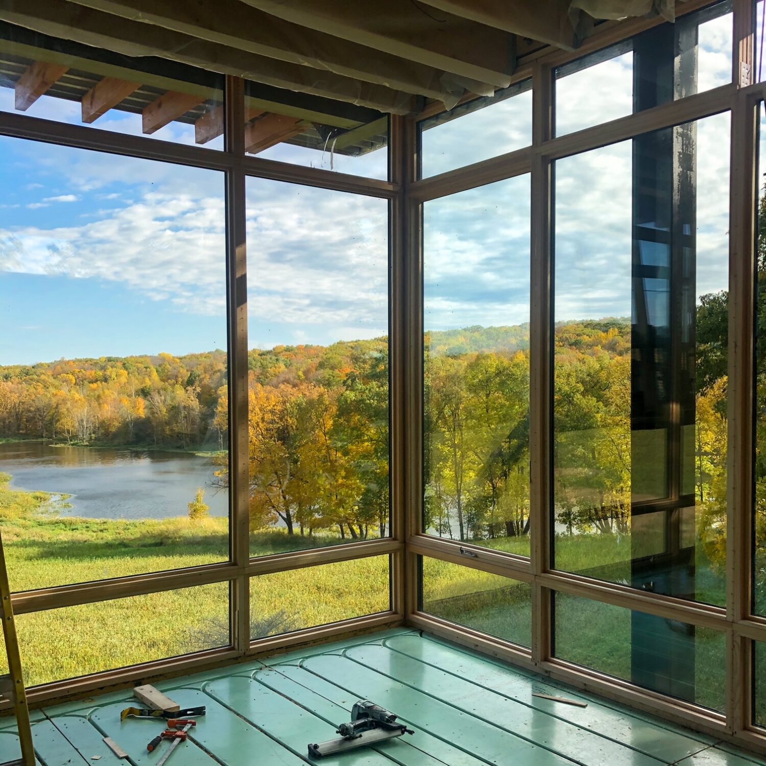 Warmboard panel indoor