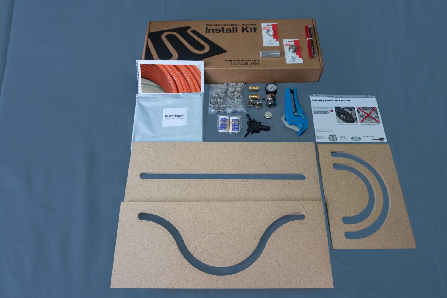 Warmboard panel install kit