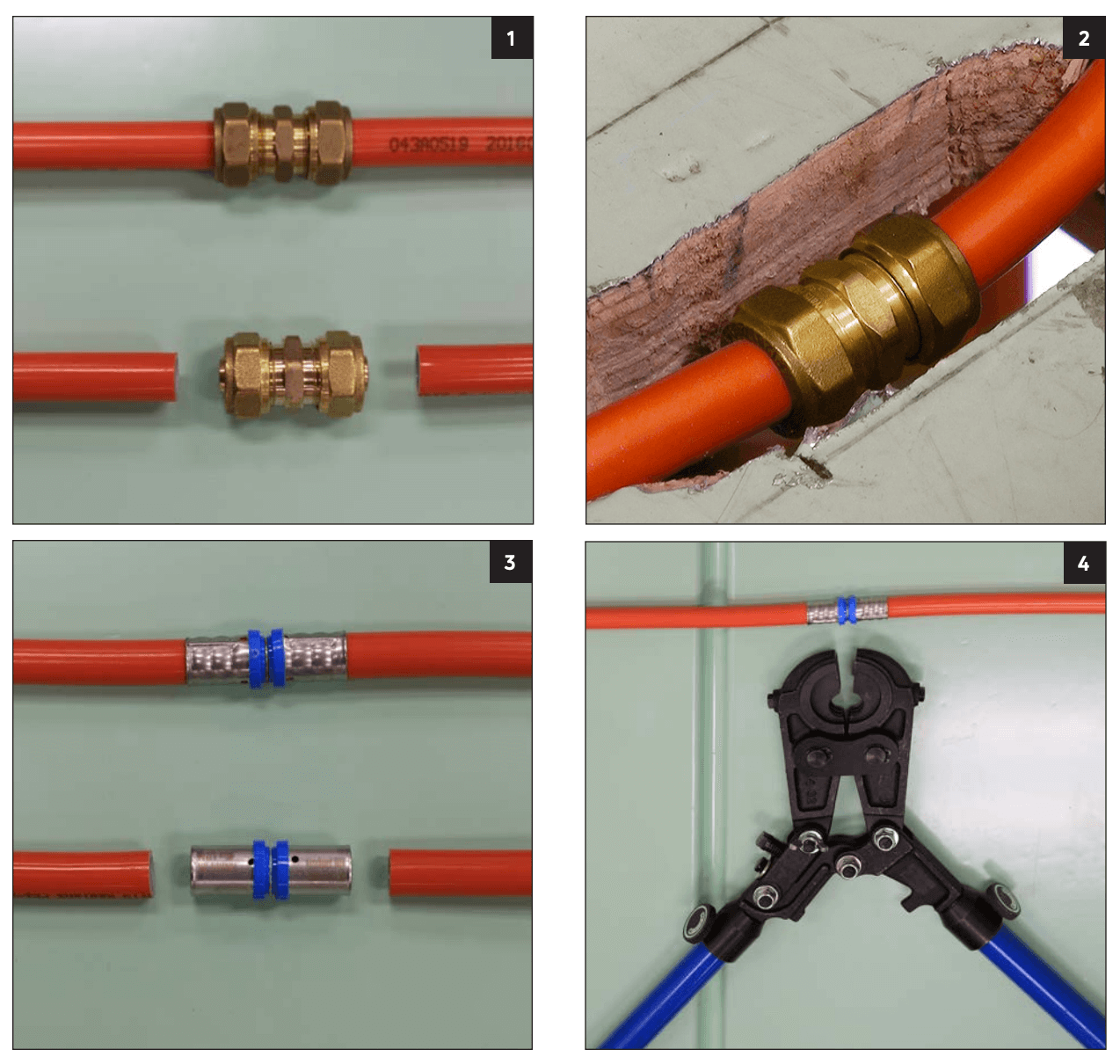 PEX tubing repair