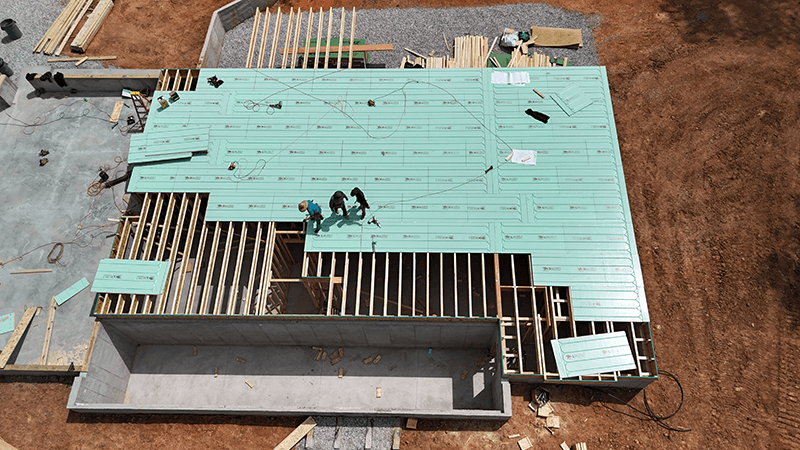 Warmboard-S in new construction