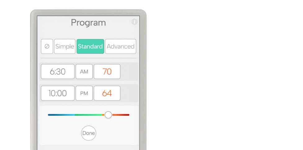 Warmboard thermostat scheduling