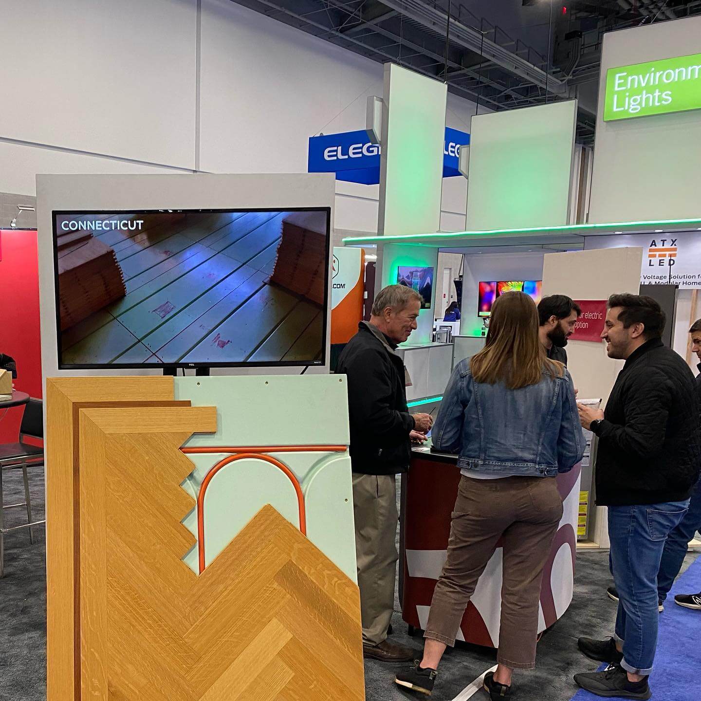 Warmboard trade show booth